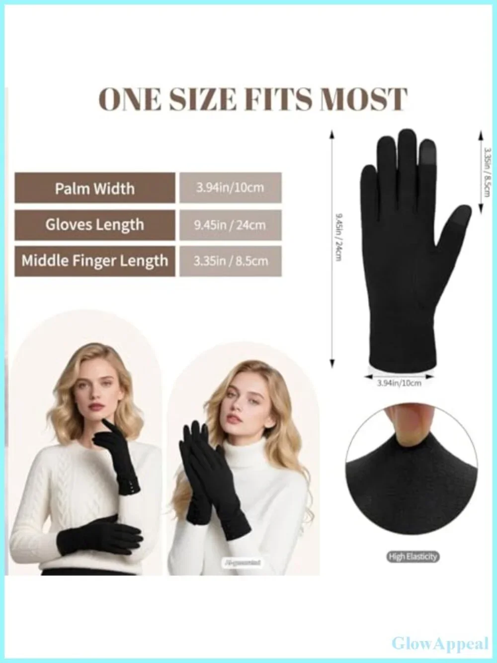Women's Winter Touch Screen Gloves Fleece Lined Thermal Windproof Snow Gloves